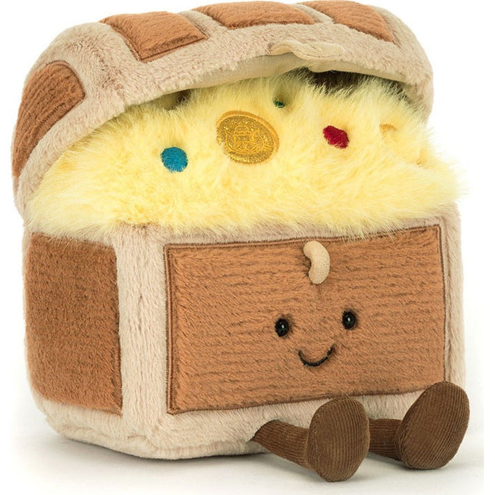 Pliušinis žaislas lobių skrynia JELLYCAT Amuseables Treasure Chest