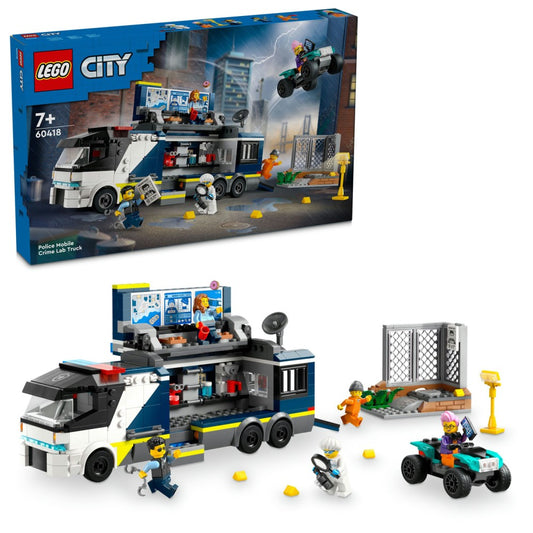 LEGO® | City Policijos mobiliosios nusikaltimų tyrimo laboratorijos sunkvežimis 60418