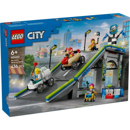 LEGO® | City Be ribų: lenktyninių automobilių rampų trasa 60460