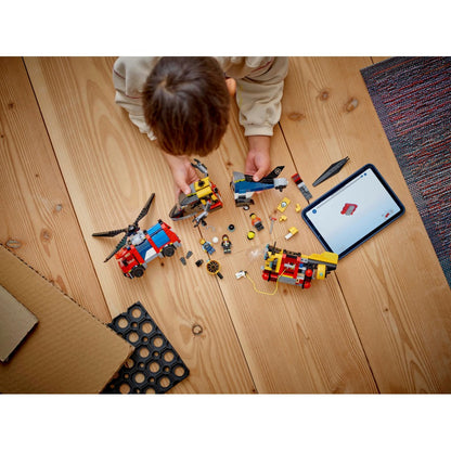 LEGO® | City Sraigtasparnio, ugniagesių automobilio ir povandeninio laivo rinkinys 60462