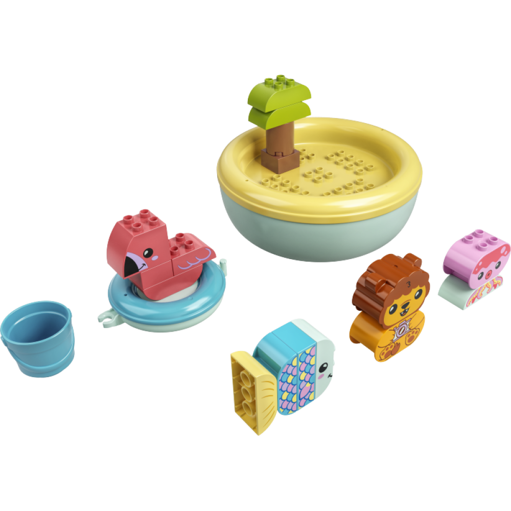 LEGO® DUPLO® | Mano pirmosios maudynių pramogos: plūduriuojanti gyvūnų sala 10966