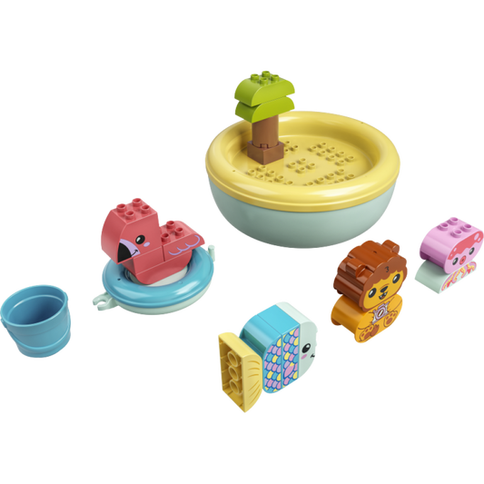 LEGO® DUPLO® | Mano pirmosios maudynių pramogos: plūduriuojanti gyvūnų sala 10966
