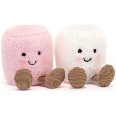 Pliušinis žaislas zefyrai JELLYCAT Amuseables Pink and White Marshmallows