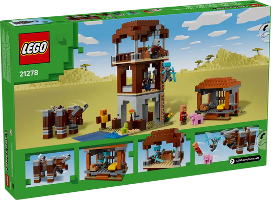 LEGO® Minecraft® ǀ Plėšikų sargybos postas ir naikintojas 21278